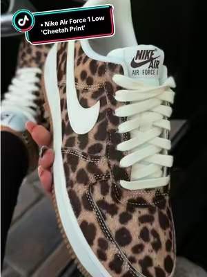 Nike Air Force 1 Low 'Cheetah Print' Classic Sneaker - Premium Leather, Durable Rubber Sole, Low Top, Cheetah Print #nike #airforce1 #sneakerhead #tiktokshopstockup #nikeairforce1 