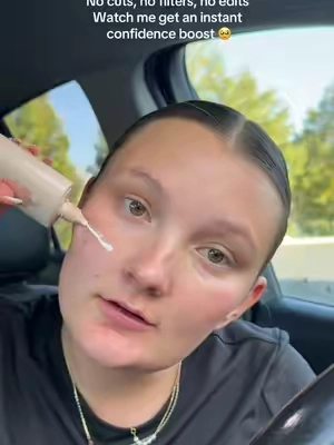 The best on the go makeup hack to give me an even skin tone & cover any blemishes. It doesn’t break me out & has tons of skincare benefits! I wish this didn’t keep selling out!! @tarte cosmetics #tartecosmetics #tarteccserum #tiktokshopstockup #skinhelp #rednesscorrector 