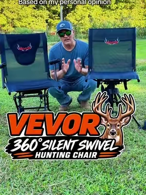 VEVOR Hunting Chair – 360° Silent Swivel Hunting Chair with Adjustable Legs, Portable Folding Design & Heavy-Duty Steel Frame. Great for deer hunting, ground blinds, shooting setups and long sits in the woods. Keywords: VEVOR hunting chair, 360 swivel hunting chair, silent swivel chair, deer hunting chair, ground blind chair, portable hunting seat, adjustable hunting chair, folding hunting chair, hunting gear, whitetail deer hunting, outdoor hunting equipment #VEVOR #HuntingChair #DeerHunting #HuntingGear #WhitetailHunting 