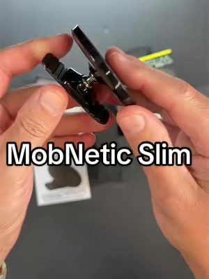MOB ARMOR MobNetic Slim MagSafe phone mount with a compact metal design, strong magnetic hold, and 360° adjustment. #MobArmor #PhoneMount #MagSafe #CarAccessories #CarGadgets