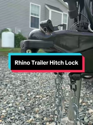 Secure your trailers @Rhino USA #trailerhitch #hitch #towing #hauling #rhinousa 