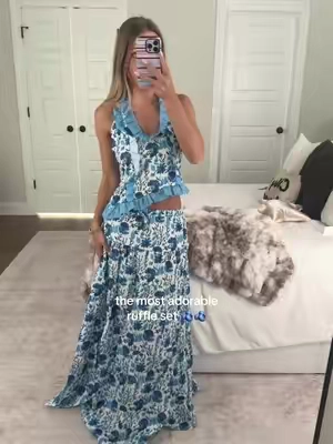 this is adorable #gamedayoutfit #dressysets #floralset #southernpreppyfit #southernfit 