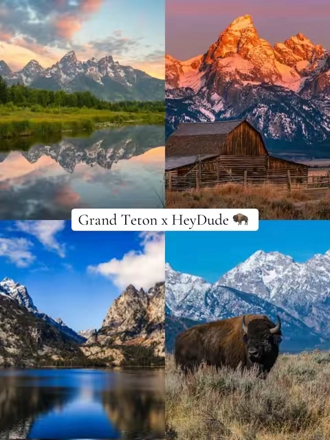 Really love this design 🦬 #grandteton #heydudeshoes #grandtetonnationalpark #heydudepartner #tiktokshopcreatorpicks   