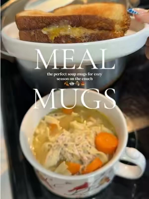 Cross 4 people off your Christmas shopping list with one gift 🎁 These adorable meal mugs come as a set of 4 and are perfect for soup, chili, oatmeal, or cozy winter meals. You might want to grab a set for yourself too! 🎄👀 #christmasgiftideas #giftideasforher #soupseason #affordablegifts #cozyseason 