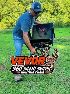 VEVOR Hunting Chair – 360° Silent Swivel Portable Hunting Seat Stay comfortable and ready in the field with the VEVOR Hunting Chair. Designed with a 360° silent swivel, supportive backrest, armrests, and a heavy-duty steel frame, this portable hunting chair is built for deer hunting, hunting blinds, shooting setups, and long sits outdoors. The folding design makes it easier to carry in and out of the woods, while the adjustable-style leg setup helps provide a stable seating platform on outdoor terrain. A solid option for whitetail hunters looking for comfort, mobility, and functionality in the field. #VEVOR #HuntingChair #DeerHunting #WhitetailHunting #HuntingGear KEYWORDS: VEVOR hunting chair, 360 swivel hunting chair, silent swivel hunting chair, deer hunting chair, whitetail hunting chair, hunting blind chair, portable hunting chair, folding hunting chair, hunting seat, shooting chair, outdoor hunting gear, deer blind accessories, hunting accessories, comfortable hunting chair, swivel hunting seat 
