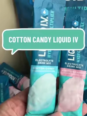 This cotton candy flavor is so popular it always sells out 💦 @Liquid I.V. #electrolytes #hydration 