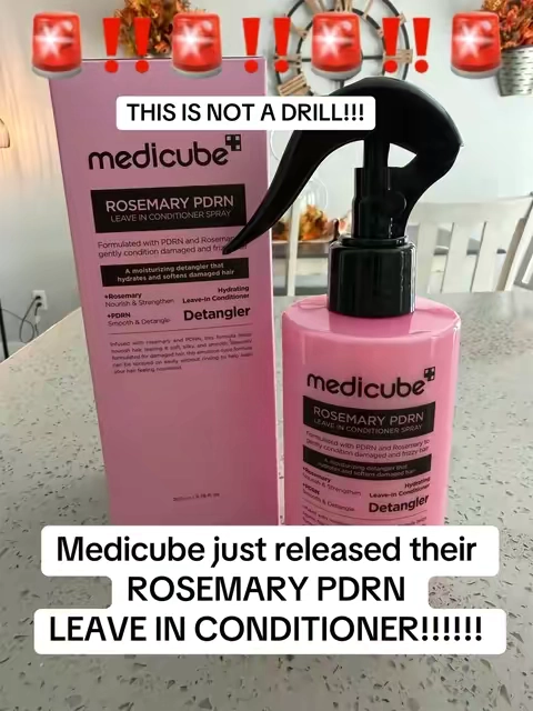 @@medicube globaljust released their rosemary PDRN leave in hair conditioner, and I could not be more excited!!! their hair care set is my all-time favorite so I am so excited to add this to the routine!!! ##medicube##haircareroutine##leaveinconditioner##frizzyhairtips##dryhair