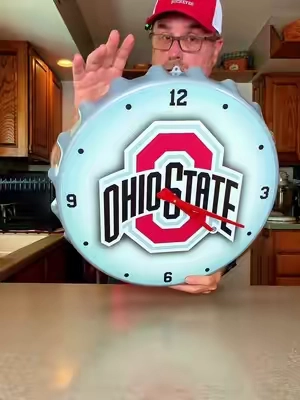 QVC NCAA Bottle Cap Wall Clock #wallclock #ncaa #qvc #RoysRealReviews 