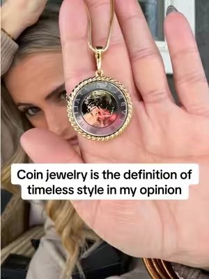 If your style leans timeless over trendy, these David Markstein Italian coin pieces are exactly that kind of jewelry. The necklace and matching ring are sold separately, but together they look so classic—and these tend to move fast every time they come back around.  #CoinJewelry #timelessjewelry #classicstyle #TikTokShopCreatorPicks #TikTokShopStockUp @QVC, Inc thank you for gifting this to try 