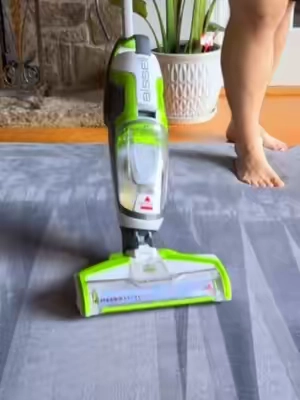 So I guess we’re never vacuuming + mopping separately again #vacuummop #vacmop #bissell #bissellcrosswave #floorcleaning 