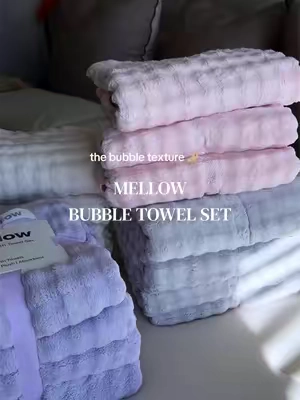 loading new shower upgrade … 🛁🫧 #towelset #bubbletowelset @Mellow Sleep 