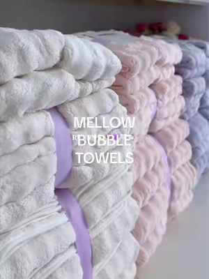 pick your colors before they're goneee 🛁💗🤍💜💫 #mellowsleep #towels #bathtowel #mellow #bathroomessentials @Mellow Sleep 