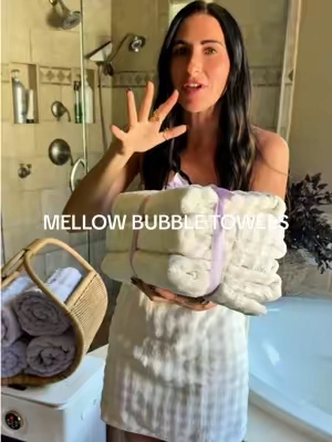 literally the coziest everrrr ☁️🫧 #mellowsleep #mellowtowels #bathroomtowels #towels #bathroomupgrade @Mellow Sleep 