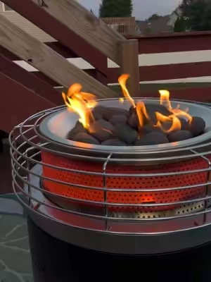 Perfect for fall smotes and hanging outside 🍂☕️✨ #firepit #ninjafirepit #firepits #ninja  