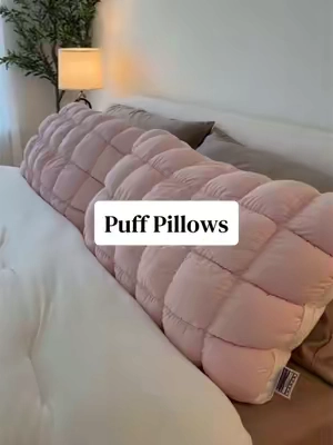 So fluffy and cold ☁️ #puffpillow #coolingpillow #pillows #mellowsleep #tiktokshopcreatorpicks 