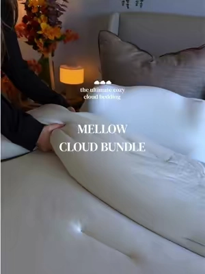 the cloud bedding everyone’s obsessed with 🥹☁️ #beddingset #cloudbundle #mellowsleep @Mellow Sleep 