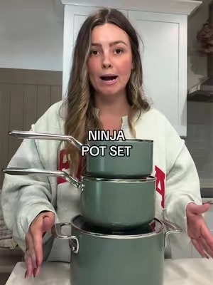 The deal rn is also soooo good so check for your coupons and snag this up fast!!! 💸👀👩🏼‍🍳🎁 @Ninja Kitchen #ninja #cookwareset #christmasgiftidea #kitchenfinds #potsandpans 