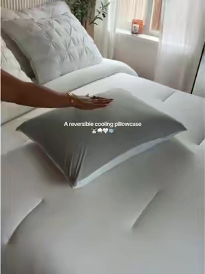 Cool, silky & ridiculously soft 🧊☁️✨ #coolingpillow #coolingpillowcases #coolingpillowcase #coolingbedding #mellowsleep 
