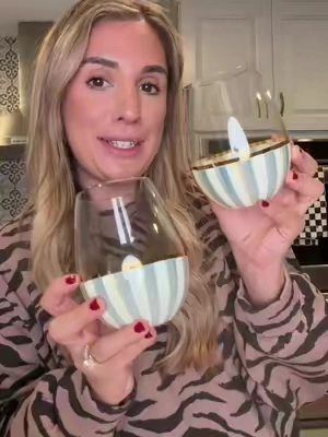 These are SO pretty and will be beautiful to gift! #mackenziechilds #wine #wineglass #glasswarecollection #giftideas @QVC, Inc 